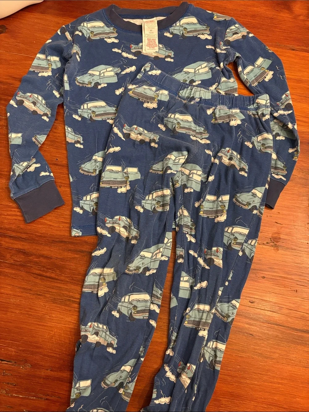 Mini Boden Harry Potter Kids Pajama Set with Car Pattern